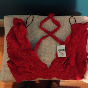 Red Lace Bralette